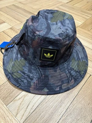 Adidas Tree Camo Semi Yellow Solar Boonie Hat OSFM - NEW UNISEX camping HUNTING - Image 1 of 4