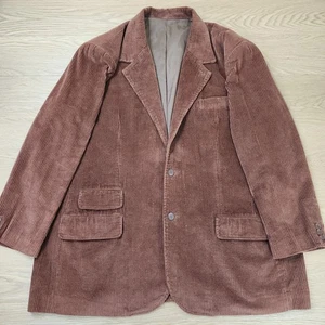 Kings Court Sakko Herren 54R Mahagoni Cord Sport Mantel Blazer 2 Knopf Mantel - Bild 1 von 17