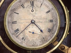 CIRCA 1850 2-DAYS PARKINSON & FRODSHAM SHIPS MARINE CHRONOMETER FUSEE CLOCK UHR - Picture 1 of 16