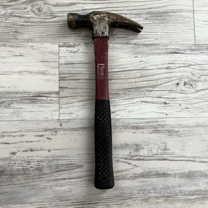 "Martillo de garra vintage de plomada permabond - rojo/negro - 13"" de arriba a abajo" - Imagen 1 de 18