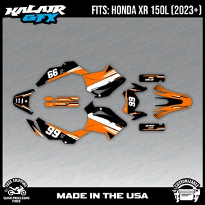 Graphics Decal Kit for Honda XR150L XR 125L ( 2023+) Viper Series - Orange - Picture 1 of 4