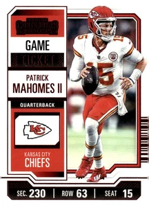 2023 Panini Contenders #51 Patrick Mahomes II Game Ticket Bronze - Bild 1 von 2