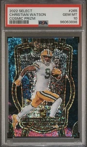 2022 Panini Select Cosmic ๐ ๐ฅ Club Level #265 Christian Watson RC PSA 10 gemme - Foto 1 di 2