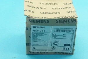 Siemens 5SL44046 5SL4404-6 circuit breaker B6A 10 kA 400 VAC 4 poles new - Picture 1 of 1