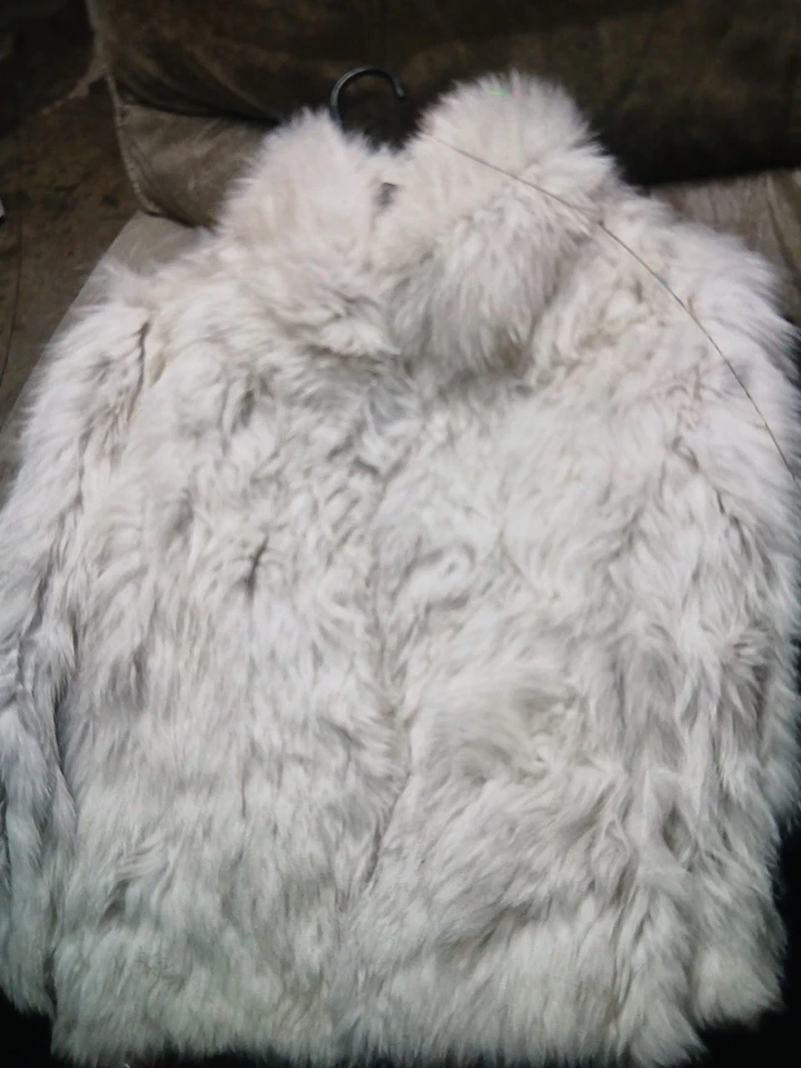 Authentic Silver Blue Fox Fur Jacket - Image 1 of 3