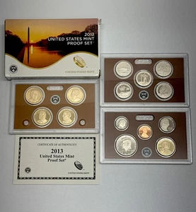 2013 U.S. Mint Proof Set - OGP COA - 14 Coin Set from 1C to $1 - Picture 1 of 13