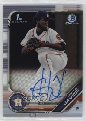 2019 Bowman Chrome Prospects Auto Cristian Javier #CPA-CJ Auto - Image 1 of 2