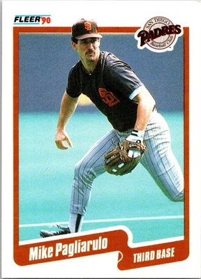1990 Fleer #163b Mike Pagliarulo - Image 1 of 2