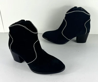 New! Zadig & Voltaire Molly Studded Western Suede Ankle Boots Bootie EU 37 US 7 - Image 1 of 4