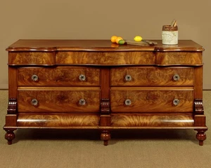 Antico grande comò o credenza da cucina in mogano c.1860 - Foto 1 di 14