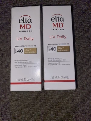 2 X  Elta MD UV Daily Broad-Spectrum SPF 40 Tinted Face Sunscreen 1.7oz  Ea - Image 1 of 2