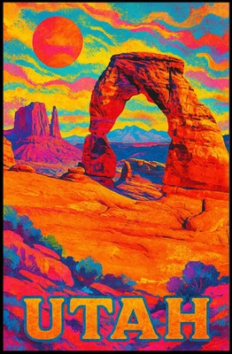 Vibrant Utah Landscape Poster - Image 1 of 4