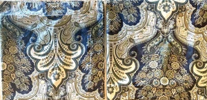 Juego de 2 fundas cuadradas Pottery Barn Euro verde azul cachemira cottagecore algodón - Imagen 1 de 6