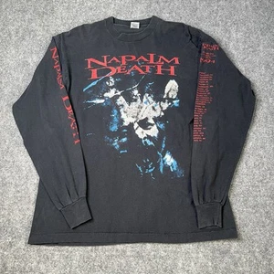 Vtg 1994 napalm death Tour t-shirt Mens Xl Hardcore Metal Concert Band Tee 1990s - Picture 1 of 8