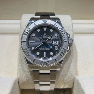 40MM Rolex Yacht-Master Reference 116622 Platinum Bezel Rhodium Dial - Picture 1 of 4