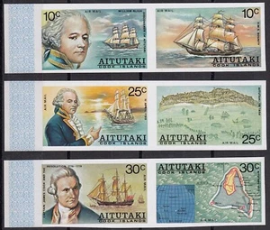 AITUTAKI 1974 William Bligh’s Discovery of Aitutaki, IMPERFORATE Set of 6 MNH - Picture 1 of 1
