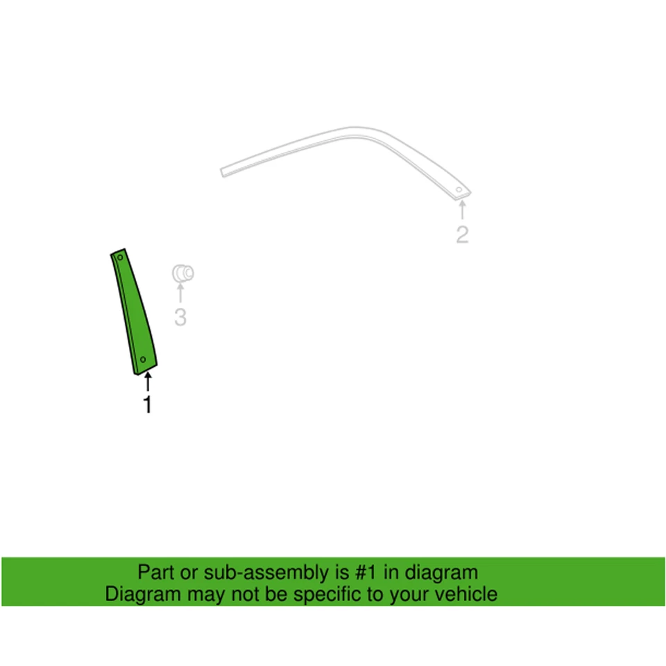 Genuine OEM Mopar Rear Driver Left B Pillar Door Applique For Chrysler 300 11-22 - Image 1 of 1