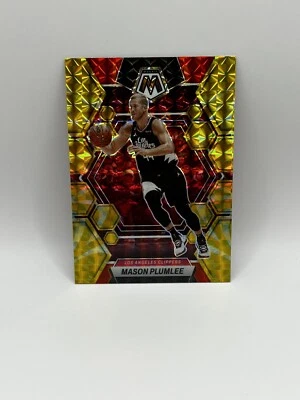 2022-23 Panini Mosaic Reactive Yellow Prizm Mason Plumlee #134 - Image 1 of 2