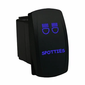 SPOTTIES 622B Rocker Switch 12V Laser LED blue on off for polaris ATV - Imagen 1 de 1