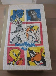 Michael Jordan Space Jam Beach Towel Vintage 1996 Movie Pool 54" Looney Tunes - Picture 1 of 10