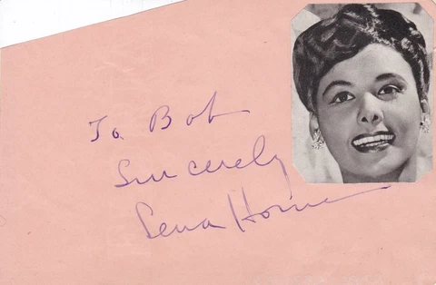 Lena Horne - American dancer, actress & singer - VINTAGE SIGNED ALBUM BOOK PAGE Cover