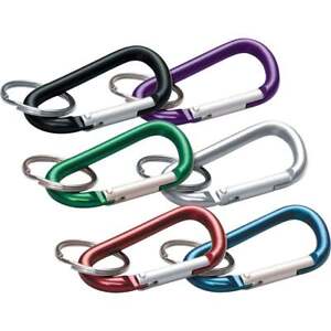Lucky Line Assorted Colors 3-1/8 In. Large C-Clip Key Ring 46101 Lucky Line
