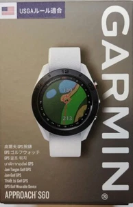 Reloj de golf Garmin Approach S60 blanco GPS reloj inteligente usado en caja - Imagen 1 de 6