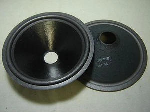 Pair 10" Paper Cones - Speaker Parts - 3CF403T - Picture 1 of 1
