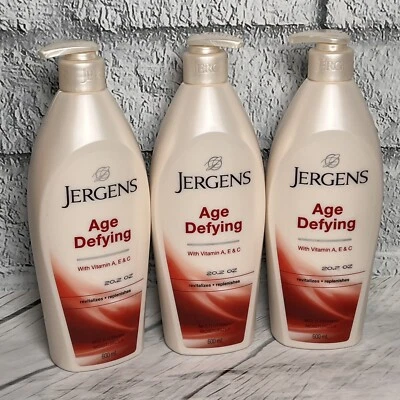 (3) Loción hidratante multivitamínica Jergens Age Defying 20,2 fl oz nueva Foto 1 de 4