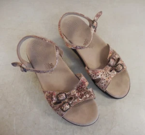 SAS Quarter Strap DUO Comfort Summer Sandals Sz 9 M Multi Taupe Snake USA - Picture 1 of 11