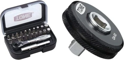 TONE HPQA-02 Bit Ratchet Set BRS20 Bit Insertion & 1/4 Inch (6.35 mm) 22 Pieces - Image 1 of 4