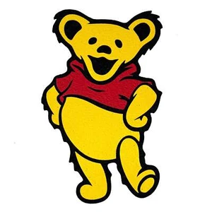 Dancing Pooh Moodmat 12" UV Reactive Art Mat Limited Edition of 420 - Picture 1 of 1