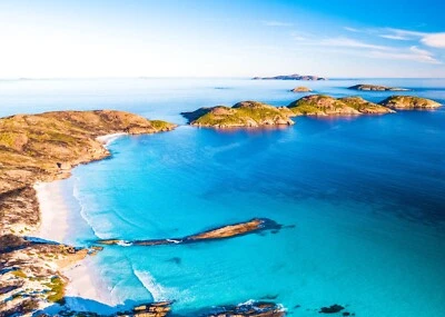 NEW BEAUTIFUL AERIAL BEACH POSTER PREMIUM WALL ART PRINT SIZE A5-A1 - Image 1 of 4