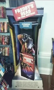 1991 FREDDYS DEAD 5ft Standee Display w/Window Cling & Buttons Nightmare Elm St - Picture 1 of 11