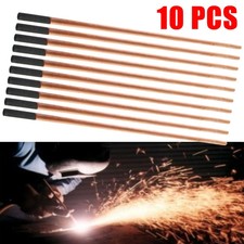 10*- Arc Air Electrode Gouging Carbon 4-12mm Dia Rods Carbones Copperclad -355mm
