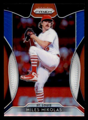 2019 Panini Prizm Prizms Red White and Blue #26 Miles Mikolas - Image 1 of 2
