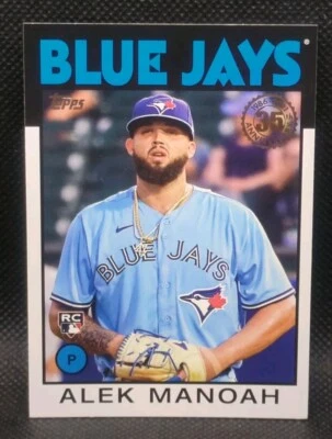 Alek Manoah 2021 Topps Update 1986 35th Anniversary 86B-11 RC Toronto Blue Jays - Image 1 of 2