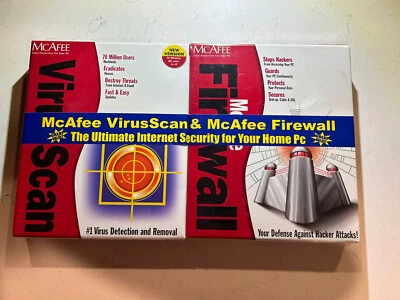 McAfee VirusScan & McAfee Firewall - SEALED - *BRAND NEW* - Image 1 of 4