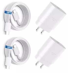 25w Samsung Super Fast Type C Charger Cord Android Charger 10FT USB C Charger - Picture 1 of 1