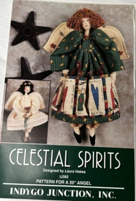 INDIGO JUNCTION 20" CELESTIAL ANGEL SEWING/CRAFT PATTERN VTG. # IJ382 UNCUT EX. - Image 1 of 3