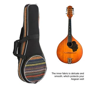 Ethnic Style Mandolin Bag Musical Instrument Accessories Portable Adjustable - Picture 1 of 22