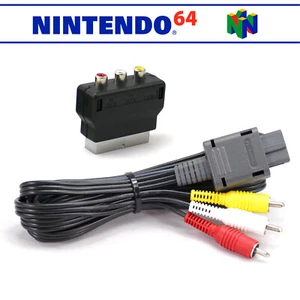 AV-Kabel + Scart Adapter TV-Anschluss 📺✅ ORIGINAL für Nintendo 64 / N64 - Bild 1 von 2