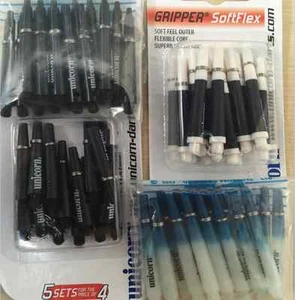 5 x Sets Pack Unicorn Gripper 3, Two Tone, Softflex Dart Stems Shafts - Picture 1 of 2