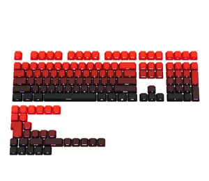 Gradient Red Side-Printed Backlit Keycaps OEM PBT For MX Mechanical Keyboards - Picture 1 of 13