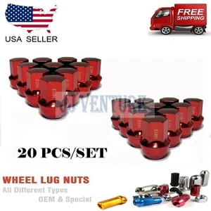20Pc Red M14x1.5 OEM Factory Style Lug Nuts Fit Dodge Durango Ram1500 &More - Picture 1 of 5