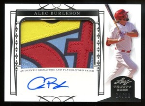 2022 Leaf Trinity Baseball PATCH Autograph Card - Alec Burleson #64/99