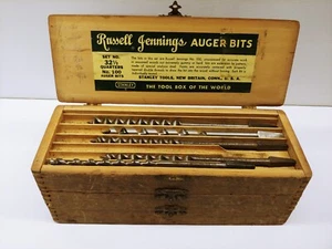 Vintage Stanley Russell Jennings 32 1/2 Viertel #100 Erdbohrer 12x Bohrer Set - Bild 1 von 11