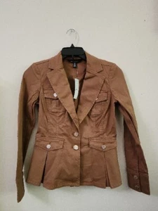 White House Black Market Casual  Blazarette Jacket Women's XS Glazed Praline  - Picture 1 of 14