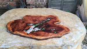  Large Tea Table Epoxy Resin,4D Koi fish,sassafras wood 100x70x3 cm - Picture 1 of 11