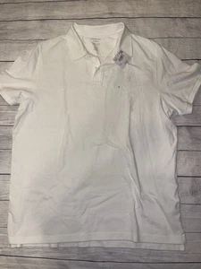Mens XL America Eagle White Polo Shirt NWT - Picture 1 of 2